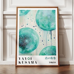 Yayoi Kusama Poster - Abstract Yayoi Kusama Print as Japanese Wall Art - Yayoi Kusama Inspired Japanese Gallery Wall Art - Home Wall Decor