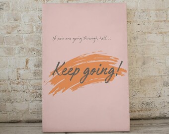 Inspirerende quote Art Print, minimalistisch muurdecor (digitale download)