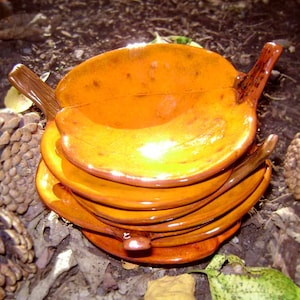 Pumpkin Ceramic Dish, bowl, catchall, jewelry, ring holder, fall decor, soap dish, candle holder, teabag holder, spoonrest.