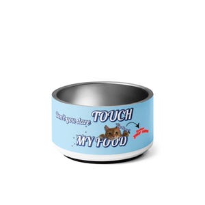 Personalized Pet Bowl with Name | Ceramic Non-Slip Dog Bowl & Cat Bowl | Custom Food Dish Gift