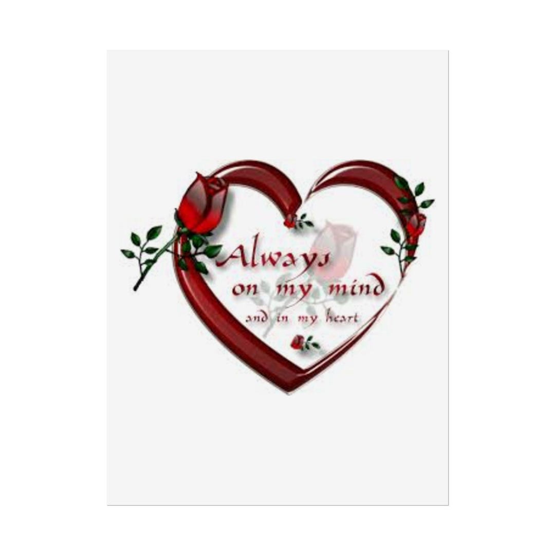 Sentimental Posters Heartfelt Rolled Posters, Romantic Wall Art, Valentine's Day Gift, Love ...