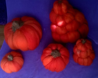 Wool Felted Pumpkins