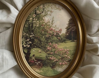 European Countryside Art Print: Spring French Country Wall Art (Digital Download)