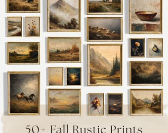 Rustieke galeriekunst aan de muur: herfst humeurig cottagecore decor (digitale download)