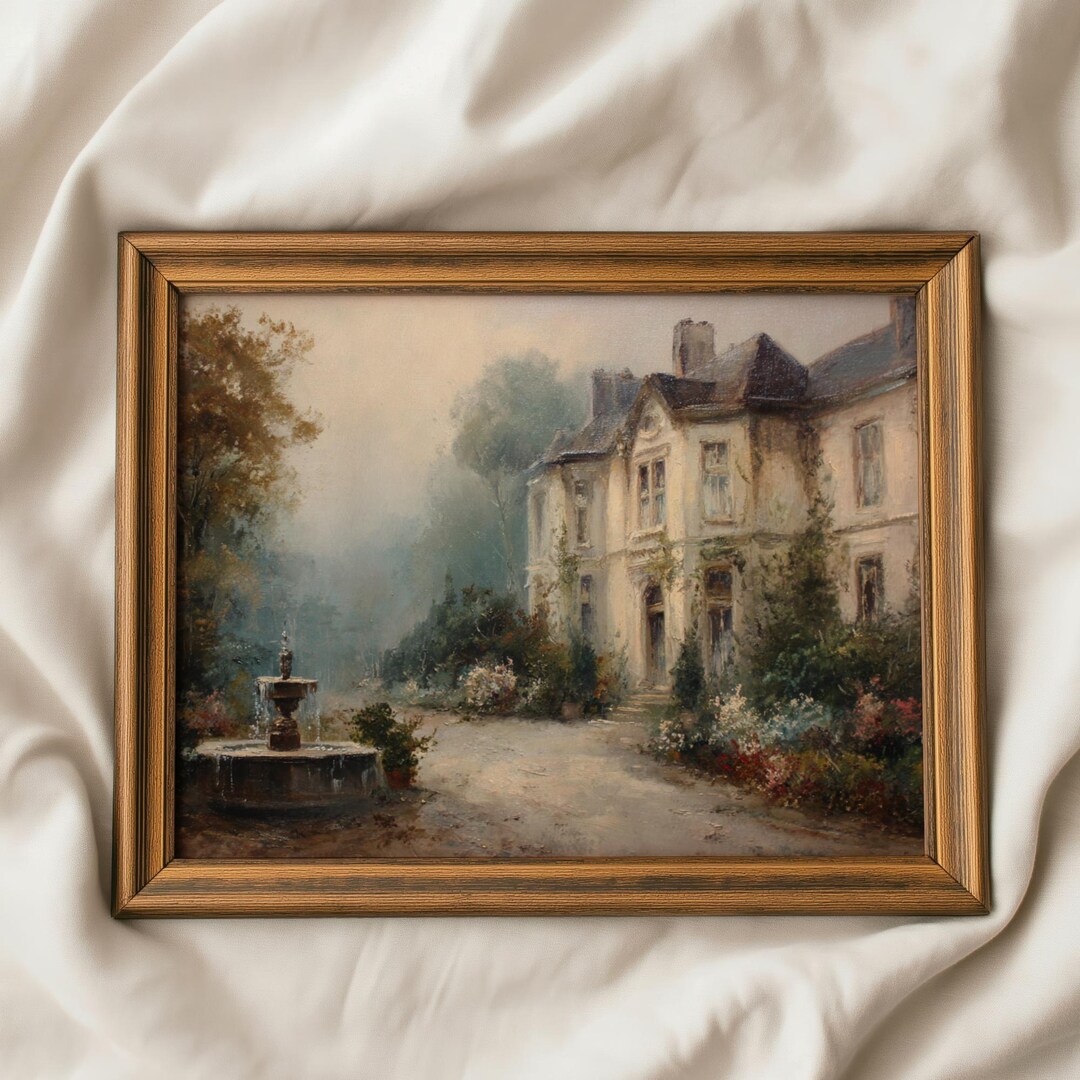 Muted European Wall Art: French Country Print, Vintage Cottagecore ...