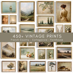 450+ French Country Wall Art Bundle: Vintage Cottagecore Gallery Prints (Digital Download)