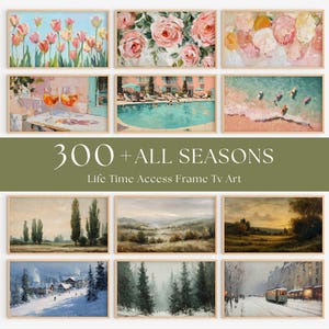 Pakiet 300+ grafik na telewizory Samsung Frame All Seasons: sezonowy zestaw do pobrania w wersji cyfrowej (dożywotni dostęp)
