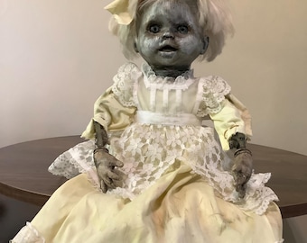 OOAK ungewöhnliche wiederverwendet mechanische gruselige Kunstpuppe.     Von Julia Steele, Oddity, Dark, Halloween