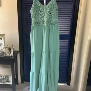 Green White Ombre Dress - Etsy