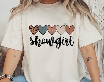 Showgirl Heart Design Comfort Colors T-Shirt