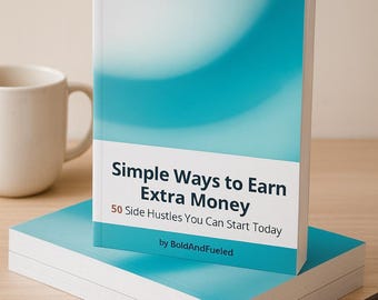 50 Side Hustle Ideas eBook: Extra Income Guide (Digital Download)