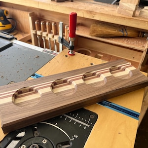 Whiskey Flight Board for Glencairn Glasses – Personalized Bourbon Tasting Paddle – Handmade Wood Flight – Groomsmen Gift