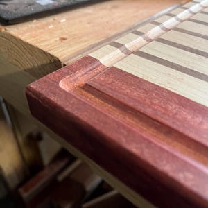 Handcrafted Signature Stripe Cutting Board – Maple, Walnut image 10