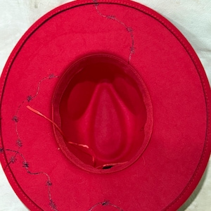 Red Riding Bull - cowgirl - cowboy western wide brimmed hat