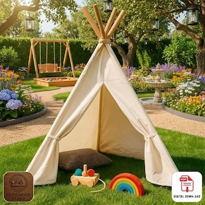 DIY aus Holz Tipi Zelt Plan, Kinder Spielhaus PDF Anleitung