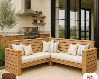 DIY Outdoor Sectional Sofa Plans, Wooden Patio Couch PDF - Etsy