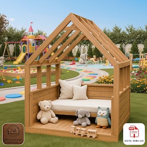 DIY Kinder Spielhaus Bett Pläne, Hochbett aus Holz PDF