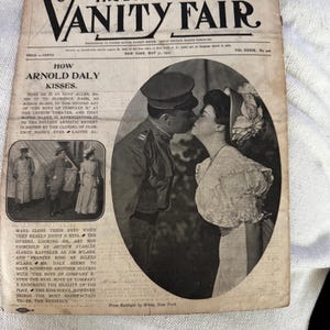 May 31, 1907 The Standard & Vanity Fair Magazine. No creases or tears.  Slight separation at the bottom of cover.