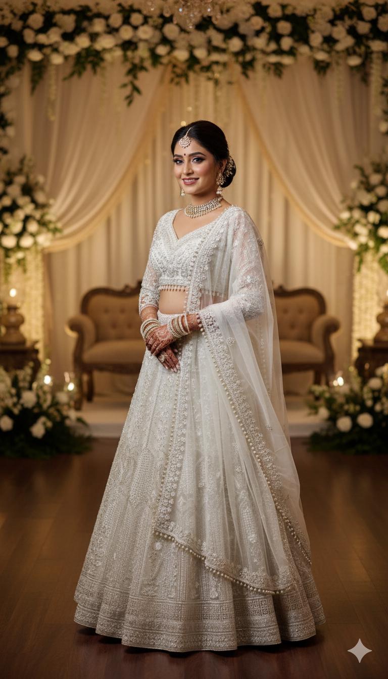 reception party dress for indian bride Reception Ready: Trendy Outfits for Indian Brides in 2025