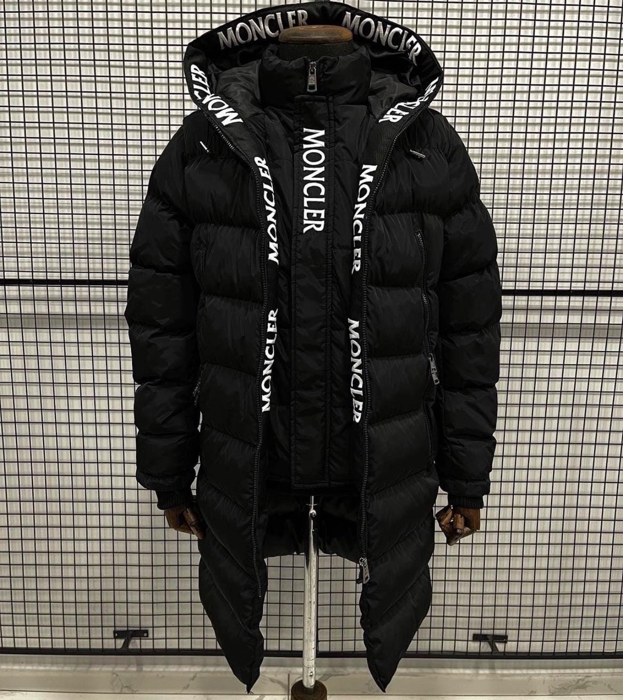 Patch Puffer Moncler Wilson Jacket Black Moncler Patch Canada