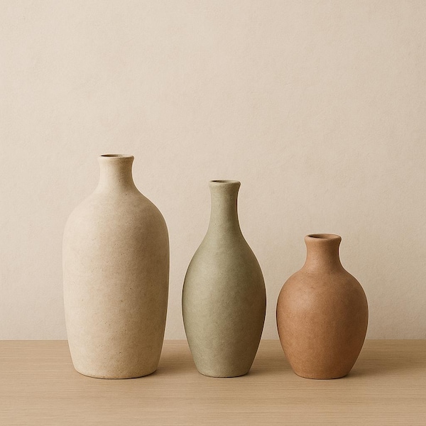 Arte murale minimalista Japandi – Stampe dai toni neutri, calme ed eleganti + supporto + cornice