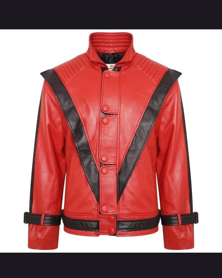 Kids MJ Thriller Jacket | Red & Black Michael Jackson Costume. - Etsy