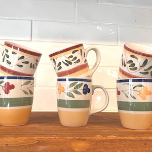 Gibson and Flora Calica Handpainted Mugs