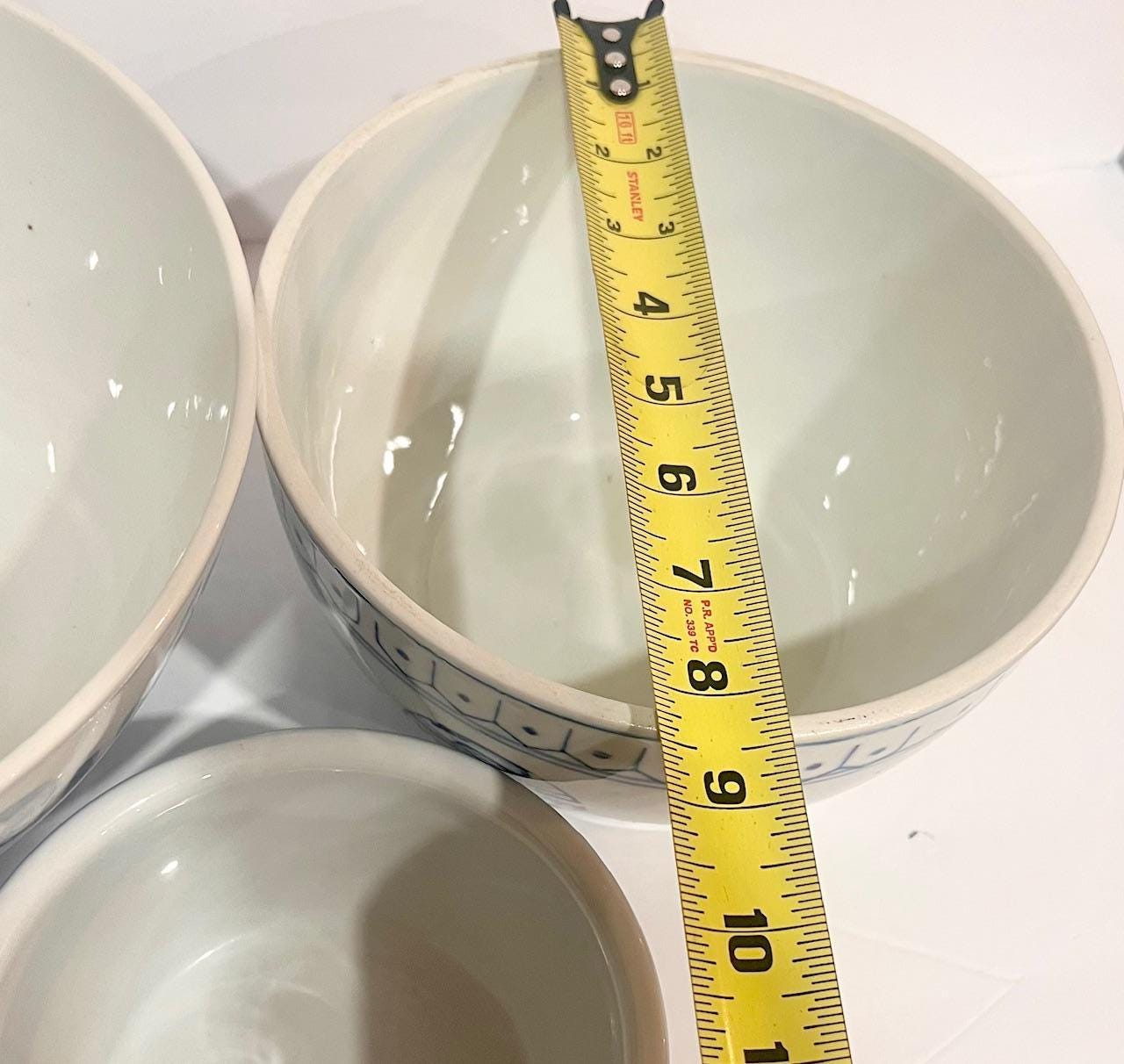 ヴィンテージの青と白の磁器ボウル 3個セット - Etsy 日本
