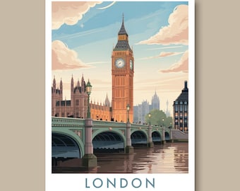 Poster di viaggio di Londra – Big Ben Wall Art