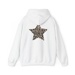 Leopard print star Unisex Heavy Blend™ Hooded Sweatshirt