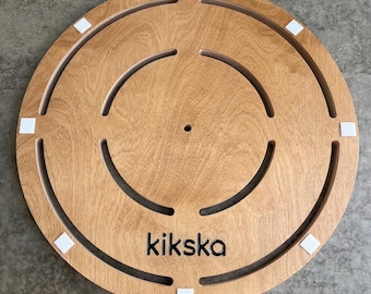 Wooden platform rounded