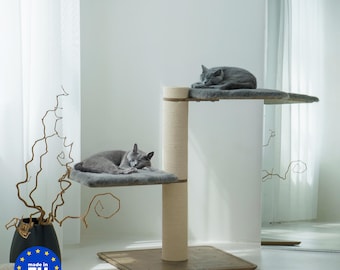 Modern Cat Scratching Post. Cat Climbing Tree: 37.8 Inches (85cm)