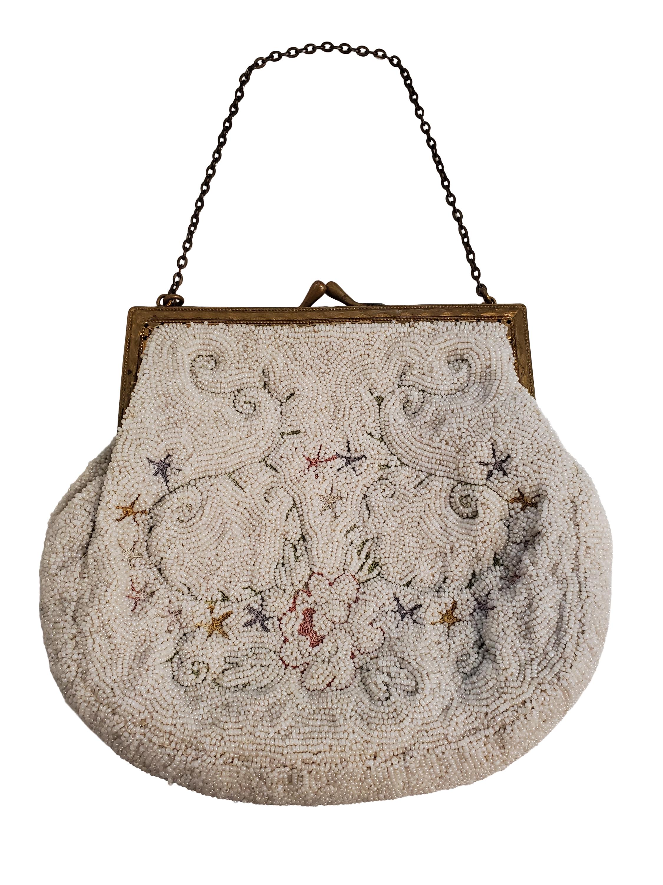 40’s French vintage handbag Vintage French Tambour Embroidered Handbag 1940's | eBay