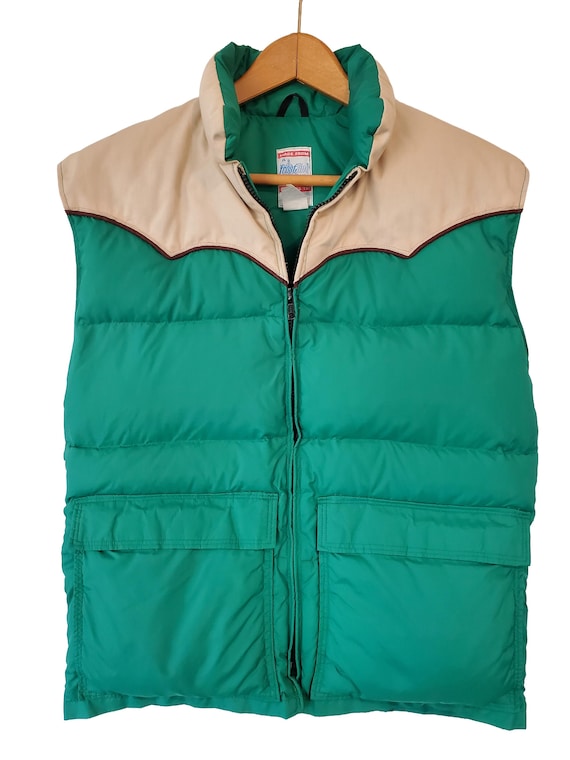 Vintage 1970s A Frostline Kit Down Puffer Vest Western Style