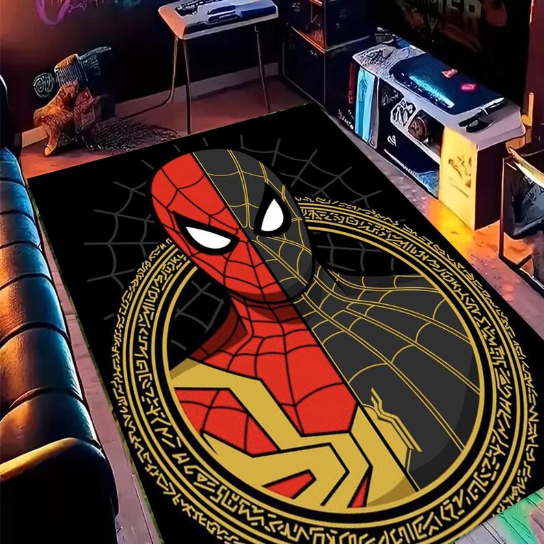 Spider-man Across the Spider-verse Rug | Superhero Area Carpet | Marvel ...