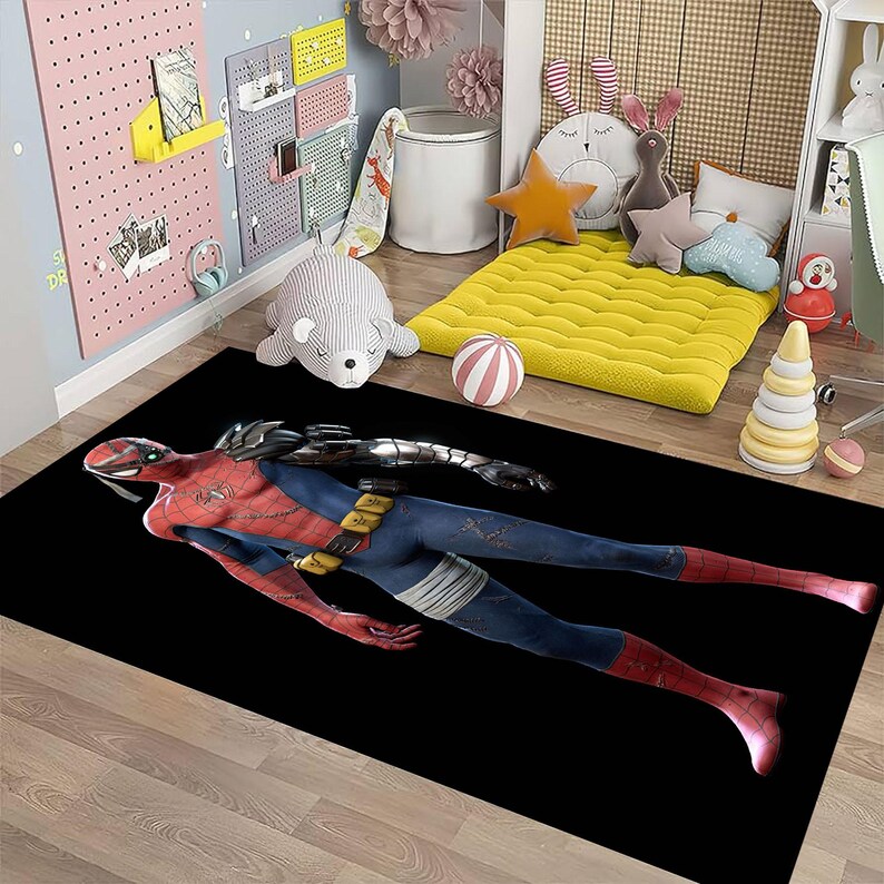 Spider-man Across the Spider-verse Rug | Superhero Area Carpet | Marvel ...