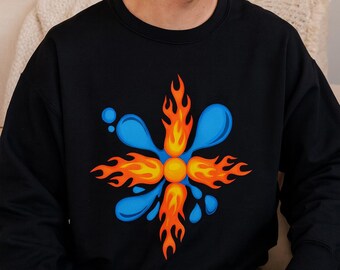 Symettra Nexus Sweatshirt: Vibrant Unisex Crewneck for Cozy Days