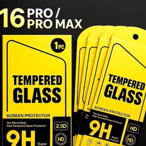 Tempered Glass Screen Cover For iPhone 16 Series
