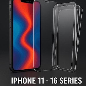 Tempered Glass Screen Protector For iPhone 11 To 16 Series