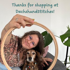 Christmas Cross Stitch Patterns Mini Embroidery Pattern Dachshund Christmas | Mini Dachshund PDF | Dachshund Winter Embroidery Designs Set of 6 image 6