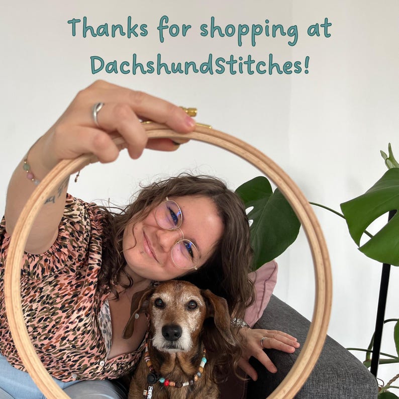 Christmas Cross Stitch Patterns Mini Embroidery Pattern Dachshund Christmas | Mini Dachshund PDF | Dachshund Winter Embroidery Designs Set of 6 image 6