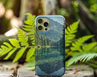 Forest Lake with Mountain MagSafe Phone Case: iPhone 17 through 14 series