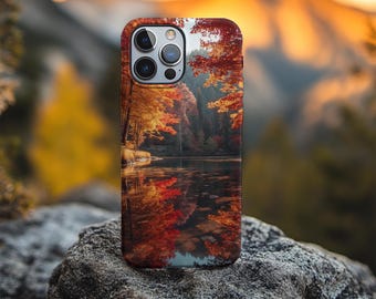 Autumn Forest Lake Phone Case: iPhone, Samsung Galaxy, Google Pixel
