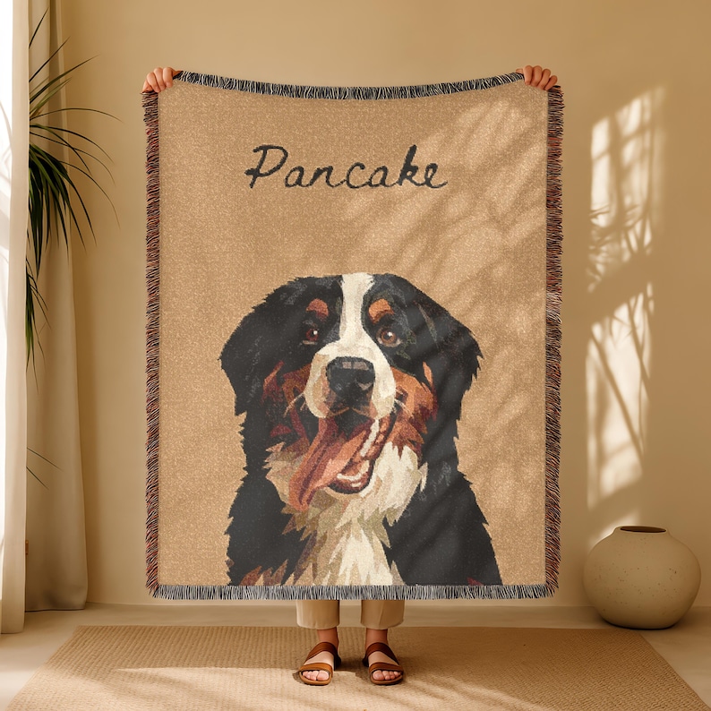 Custom Pet Blanket, Custom Dog Blanket, Custom Woven Blanket, Pet Photo Blanket, Custom Pet Blanket Using Pet Photo, Gift for Dog Parents