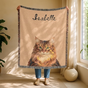 Custom Pet Blanket, Custom Dog Blanket, Custom Woven Blanket, Pet Photo Blanket, Custom Pet Blanket Using Pet Photo, Gift for Dog Parents