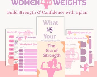 Digital Fitness Planner: Workout, Meal, and Health Tracker (PDF)