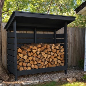 Small Firewood Shed Plans • Easy DIY Firewood Rack • Printable PDF • Outdoor Wood Storage • Covered Log Holder Plans