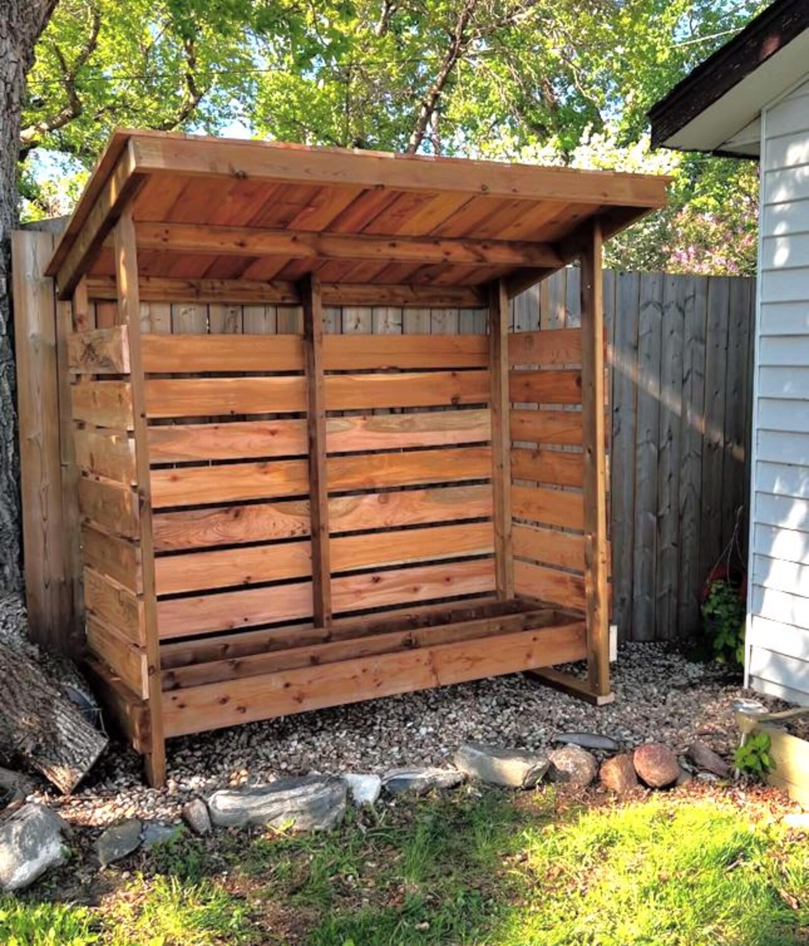 Small Log Rack Small Firewood Shed Plans • Easy DIY Firewood Rack • Printable PDF ...