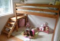 Loft Bed with Stairs - PDF Plans - 2x4 and 2x6 Lumber