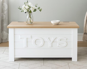 Farmhouse Toy Box PDF Plan – Easy DIY Storage Chest – Instant Download